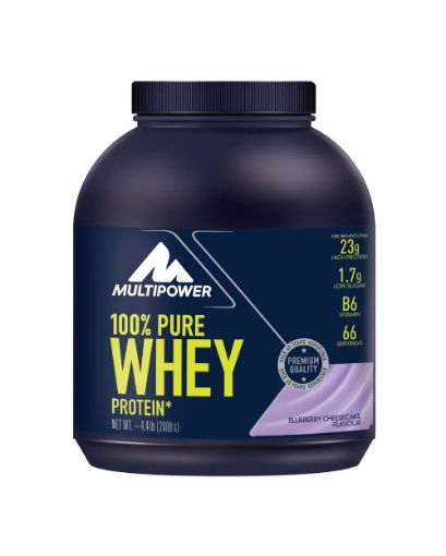 Obrázok z 100% Pure Protein Whey - 2000g Tvarohový koláčik s čučoriedkami MPower