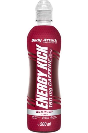 Obrázok z NÁPOJ ENERGY KICK 500ML - LESNÉ OVOCIE BODY ATTACK