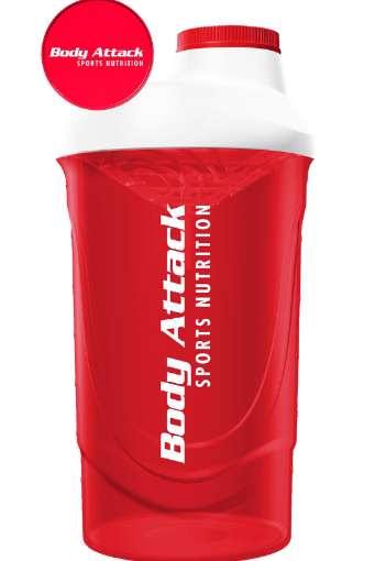 Obrázok z ČERVENO-BIELY SHAKER 600 ML BODY ATTACK