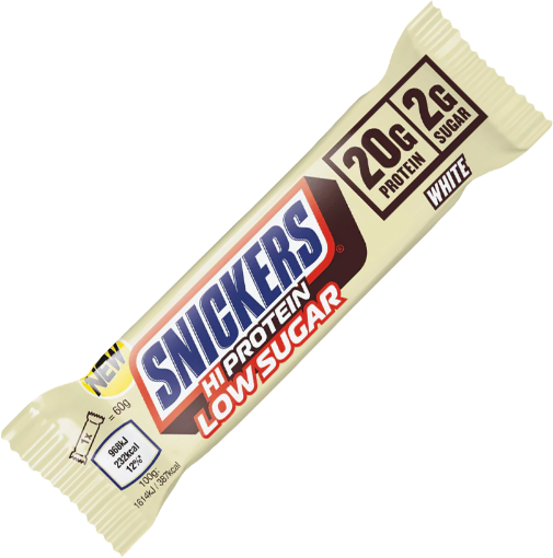 Obrázok z Proteínová Tyčinka Snickers White s Nízkym Obsahom Cukru 57g - Biela Čokoláda