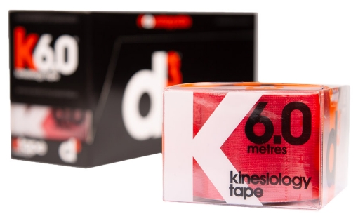 Obrázok z K6.0 Kinezio Páska Červená 5cm x 6m - d3Tape